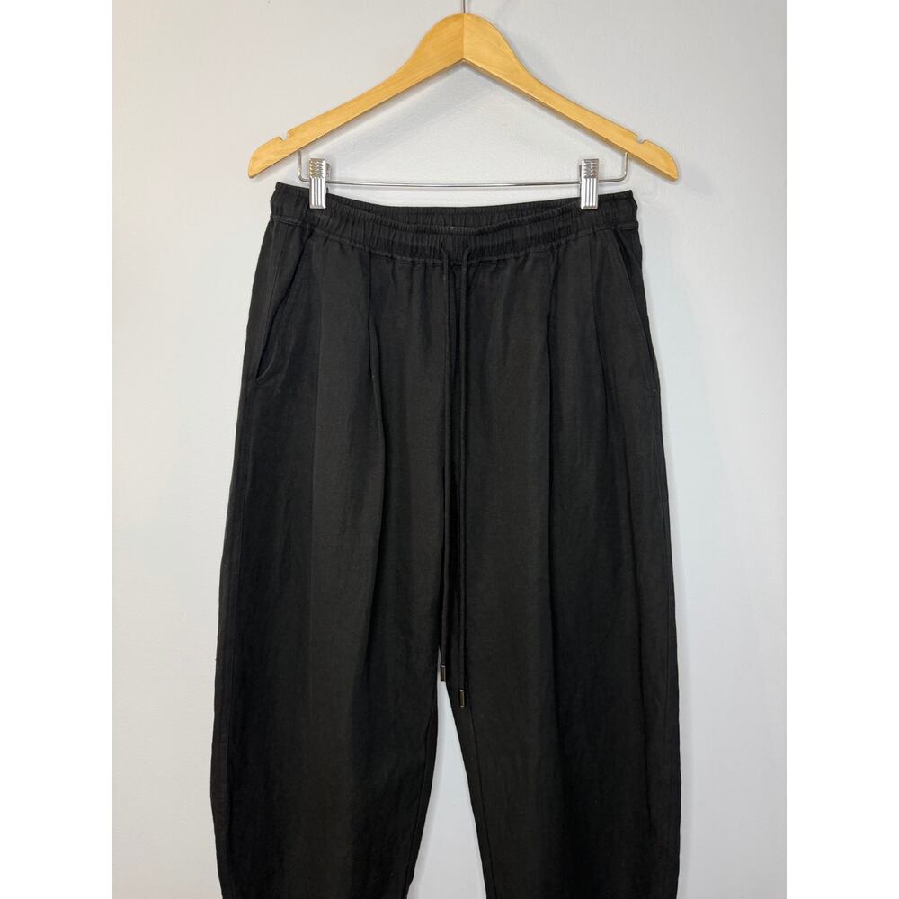Apiece Apart Everyday Pull-On Pants Black Relax Women's M Casual Wardrobe - Picture 6 of 13
